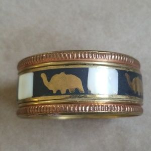 Vintage Elephant Bangle Bracelet